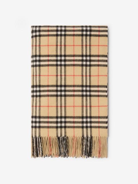 Check Cashmere Blanket