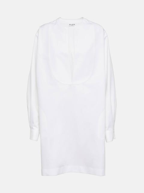 Cotton poplin minidress