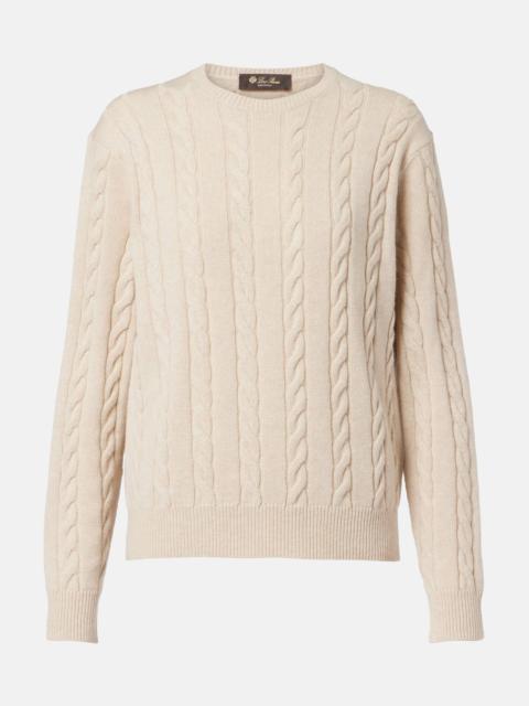 Cedar cable-knit cashmere sweater