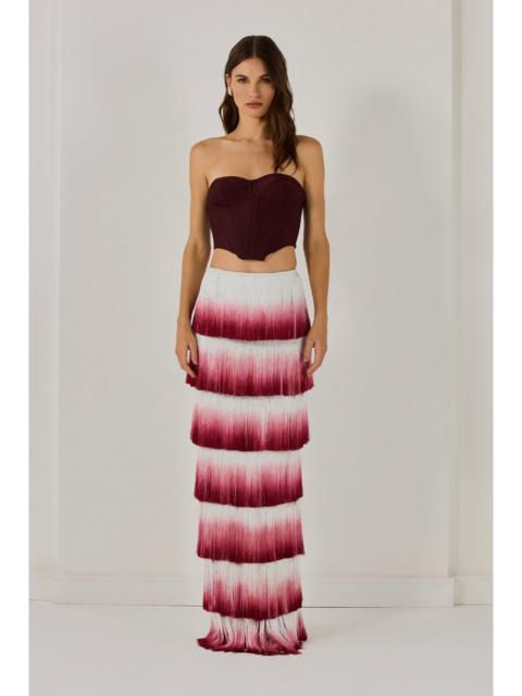 FRINGE MAXI SKIRT (RUNWAY)