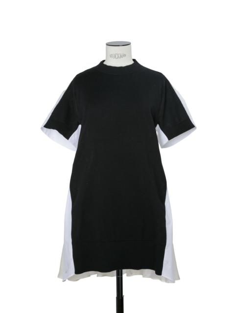 Poplin x Cotton Knit Dress