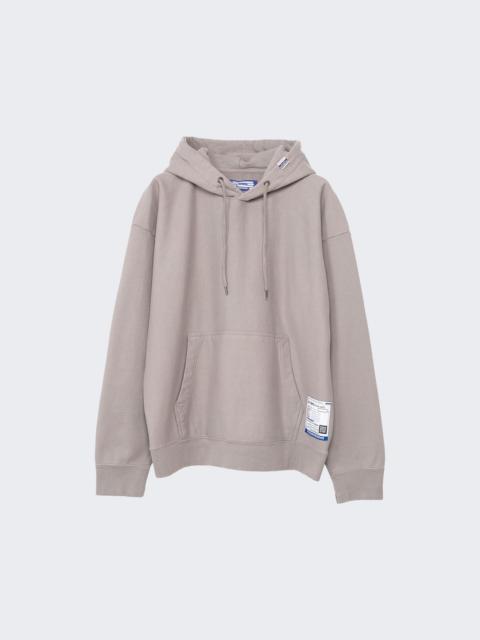 French Terry Hooded Pullover Light Grey
