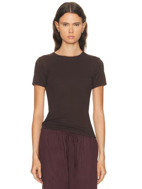 Pointelle Slim Fit Tee