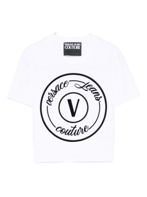 circular logo-plaque T-shirt