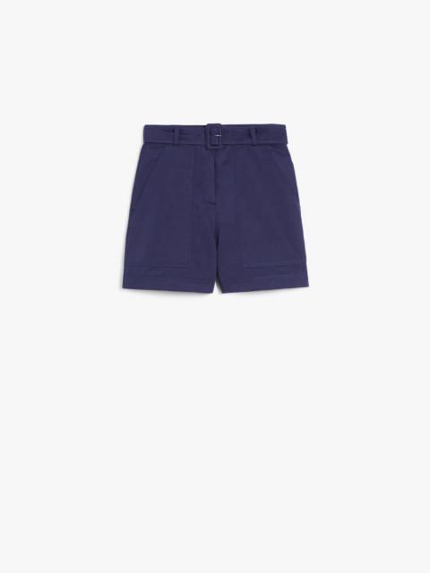 CIRINO Cotton and linen Bermuda shorts