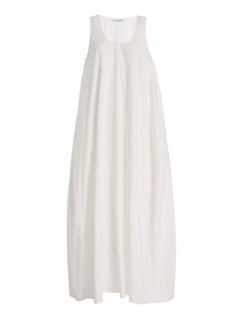 Kyoto Cocoon Cotton Maxi Dress white