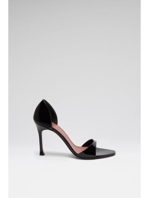 AGNESE SANDAL BLACK PATENT