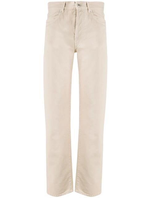 high waist straight-leg jeans