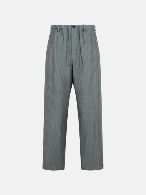 'PENNY' GREY LINEN BLEND TROUSERS