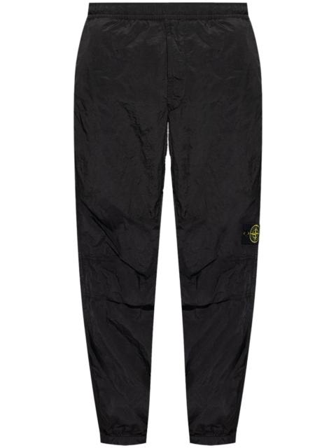 logo-patch elasticated-waist track pants