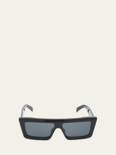 Men's Flat-Top Rectangle Sunglasses