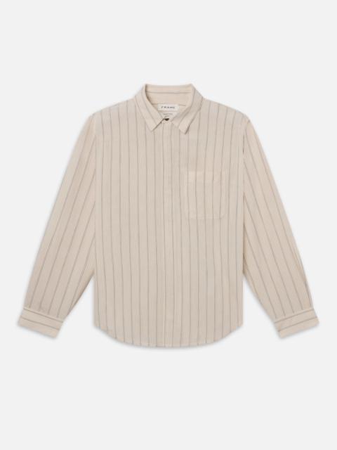 Stripe Shirt in Natural Stripe