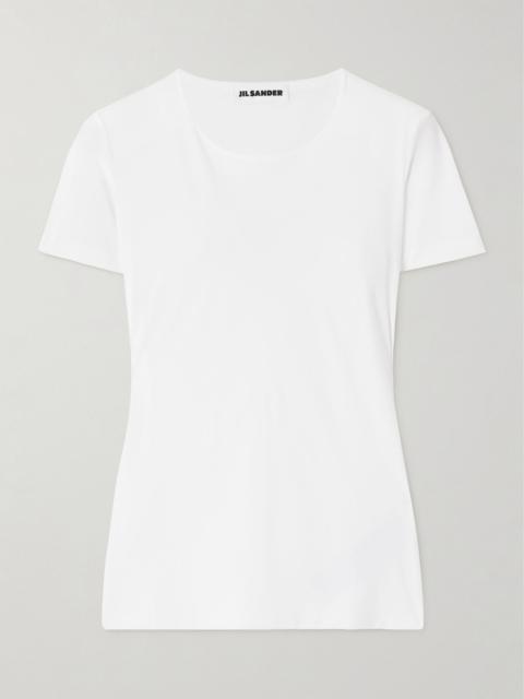 Stretch-jersey T-shirt Off-white