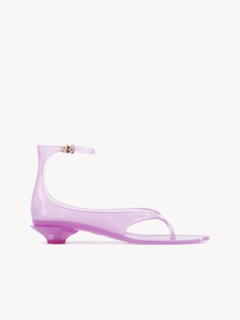 CHLOÉ JELLY HEELED SANDAL