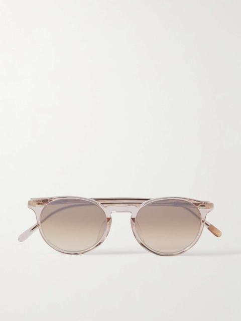 N. 02 Sun Round-Frame Acetate Sunglasses