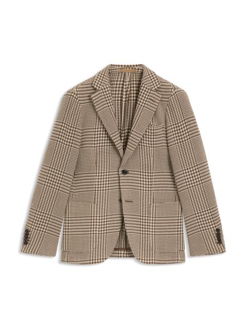 SLIM-FIT BLAZER IN CHECKERED WOOL