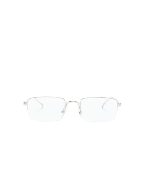rectangular-frame metal glasses