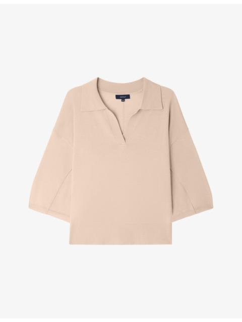 Elton Polo-Collar Merino-Wool Jumper