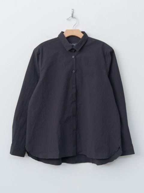 Loose Tyrol Shirt - Burgundy/Navy Stripe