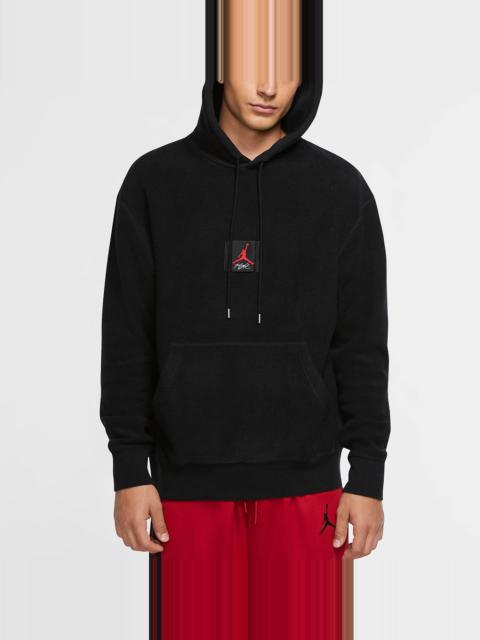 Air Jordan Flight logo Printing Woven Casual Sports Pullover Black CZ1206-010