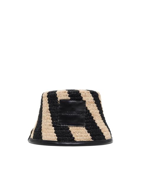 Soli striped bucket hat