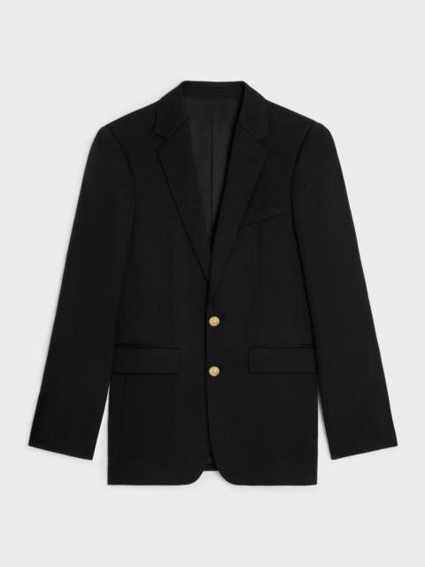 classic jacket in diagonal wool