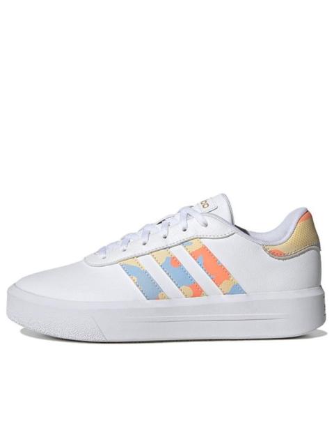 (WMNS) adidas neo Court Platform 'White Blue Orange' H06298