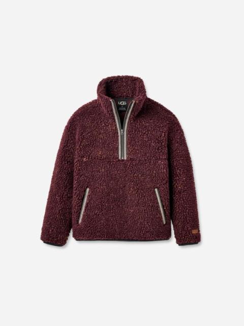 ® Men's ®braid Confetti Half Zip Polyester Tops in Wild Grape