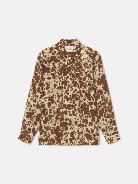 Tie-Dyed Cupro Shirt