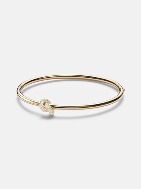Legacy Knot 18kt gold bracelet with diamonds