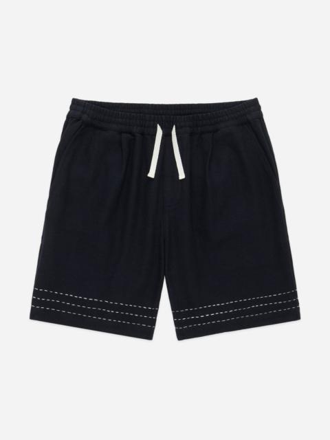 Club Short - Black Hand Stitch