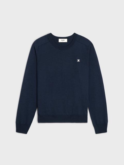 triomphe crew neck sweater in wool