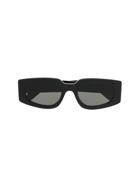 rectangle-frame tinted sunglasses