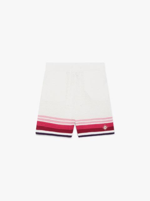 White Crochet Shorts | Casablanca Paris