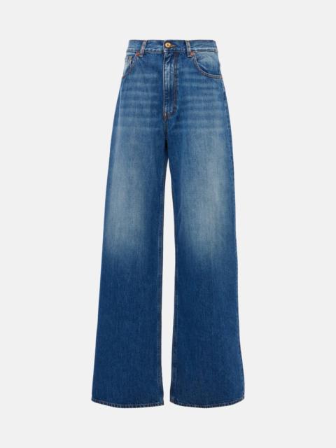 Java high-rise wide-leg jeans