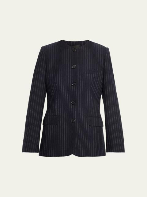 Gertrude Pinstripe Single-Breasted Jacket