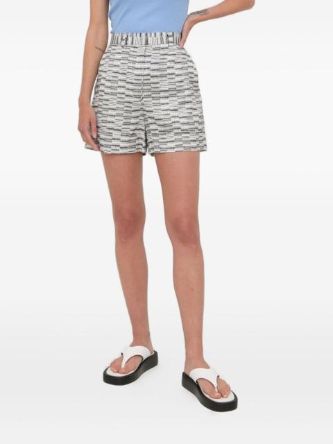 patterned short shorts