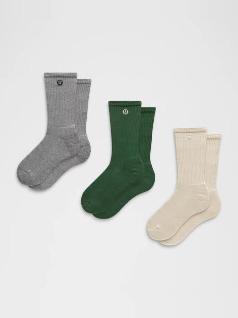 Unisex Daily Essential Crew Socks *3 Pack