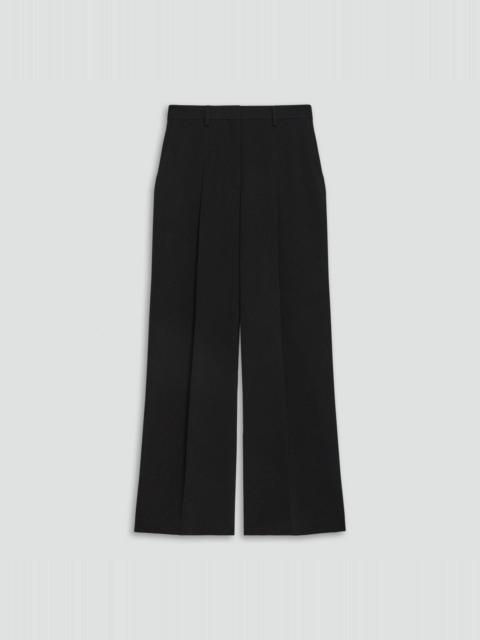 Pleated Wide-Leg Pant in Admiral Crepe