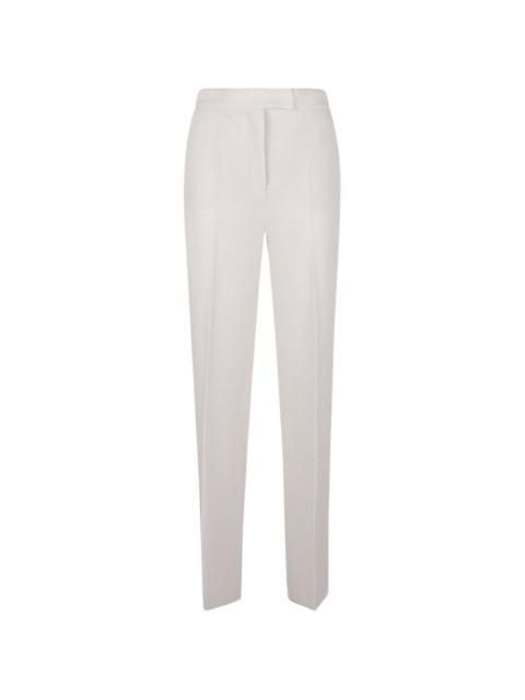 straight-leg tailored trousers