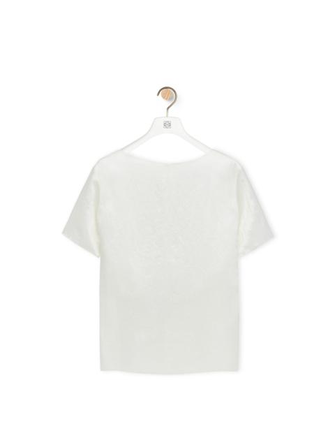 Chain top in technical satin