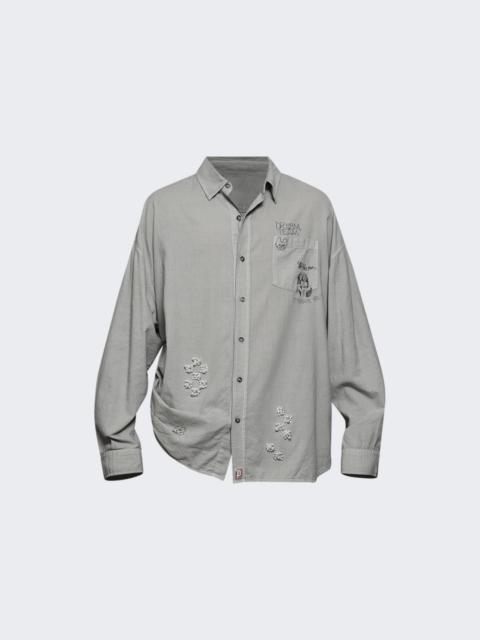 Eternal Youth Oversized Dress Shirt Grey