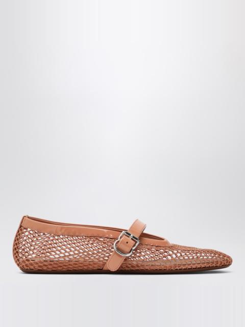 Ballerina in blush pink mesh