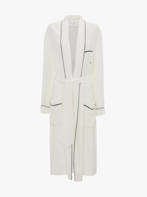 Pyjama Robe In Ivory Monogram