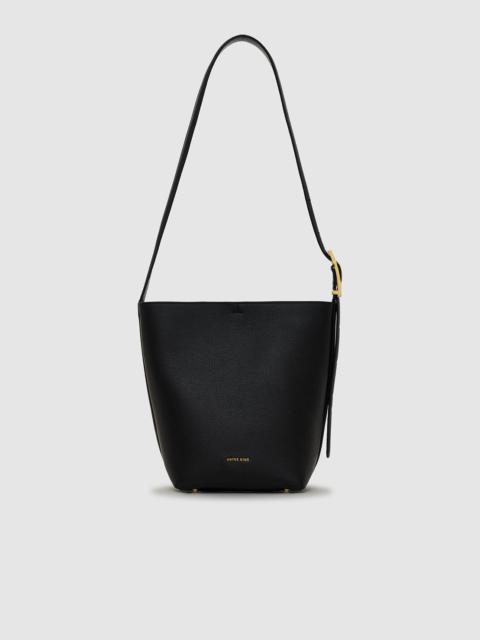 Elly Medium Bucket Bag Grained Leather - Black