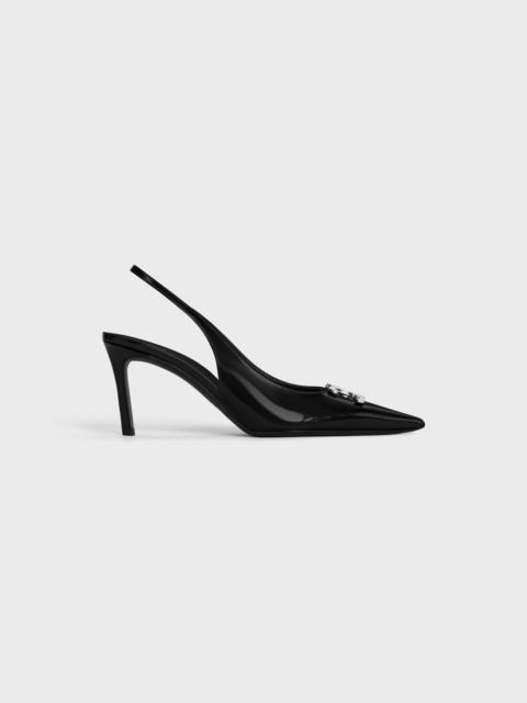CELINE ALMA TRIOMPHE SLINGBACK in GLOSSY CALFSKIN