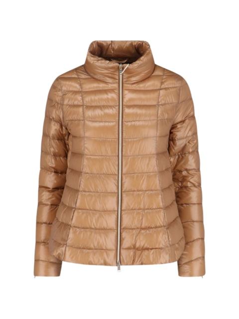 zipped padded jacket