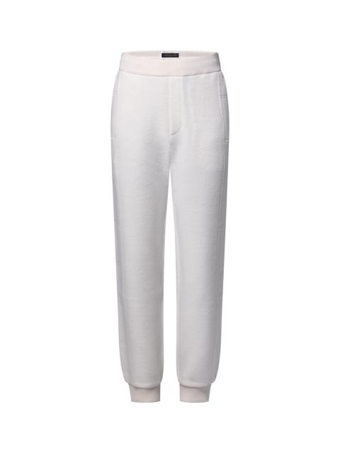 Quilted Textured Wool Pants