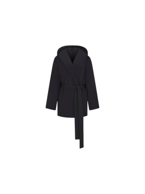 Nike x SKIMS Women's Woven Nylon Wrap Coat Obsidian