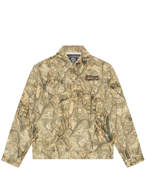 DIAMONDS & DOLLARS TREE CAMO TRUCKER JACKET